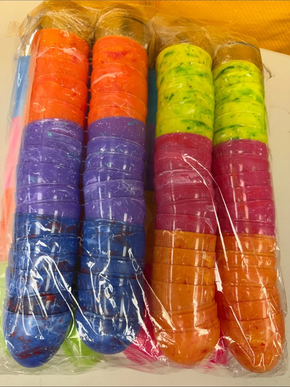 84 count Colorful Plastic Jumbo Easter Eggs - Multicolor Pack with gold eggs new